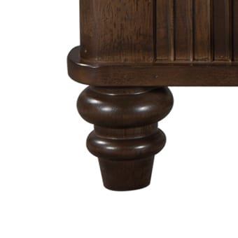King Size Solid Wood Bed Frame - Walnut Finish for Bedroom
