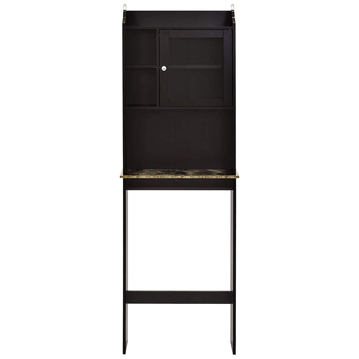Espresso MDF Over Toilet Storage Cabinet - Bathroom Organizer