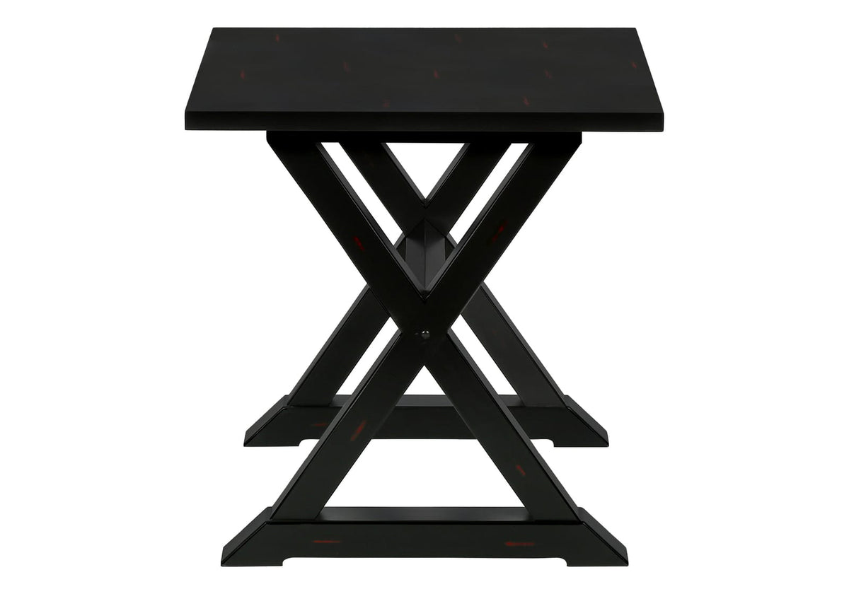 Black Accent Table - End Side Nightstand
