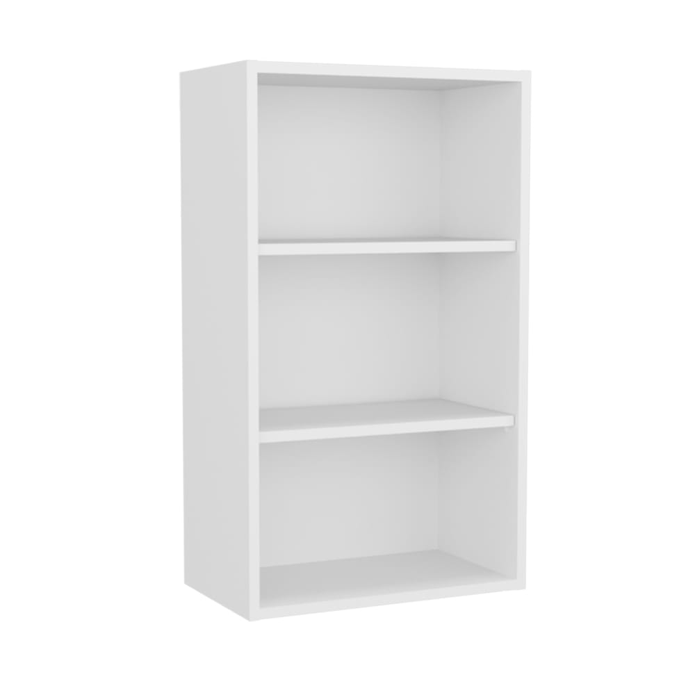 White Engineered Wood Kitchen Cabinet - 12"W x 21"D x 36"H