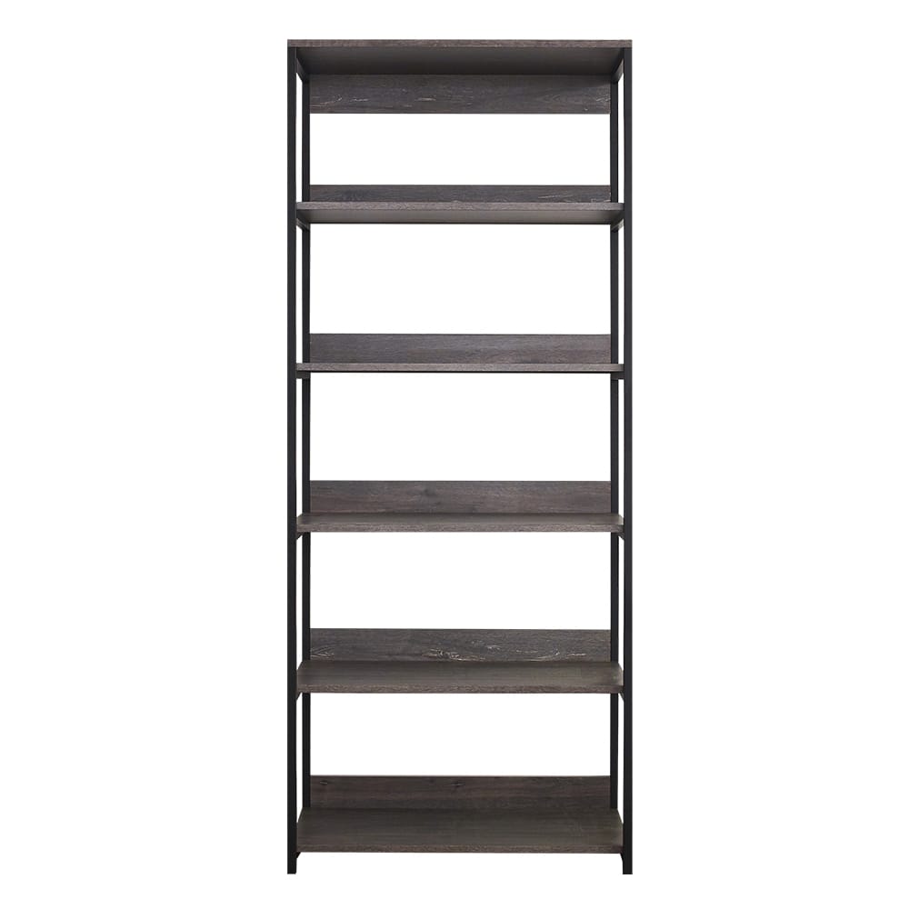 Monica Wood and Metal Walk-in Closet - Rustic Gray Storage
