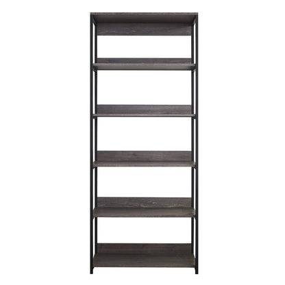 Monica Wood and Metal Walk-in Closet - Rustic Gray Storage