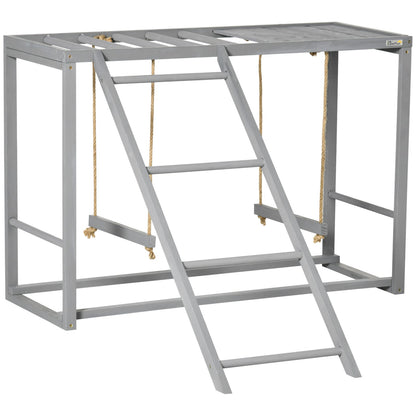 Solid Wood Chicken Coop Accessories with Swings and Perches for Multiple Birds