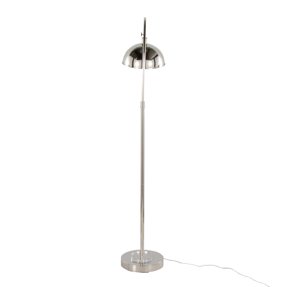 Clear Nickel Crystal Floor Lamp - Bedroom Lighting