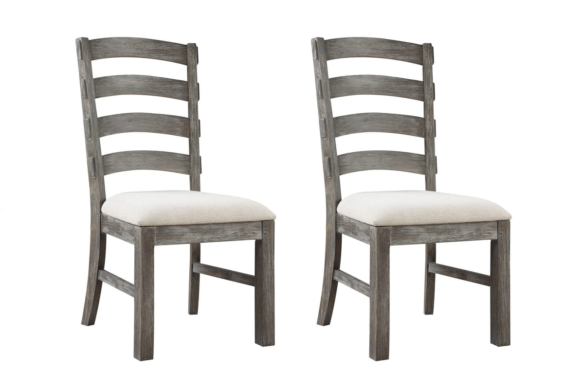Solid Wood Brown Dining Chairs Set, Rustic Style for Kitchen for Dining Room