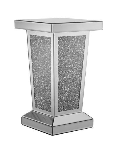 Silver Mirrored End Table - Elegant Accent Table
