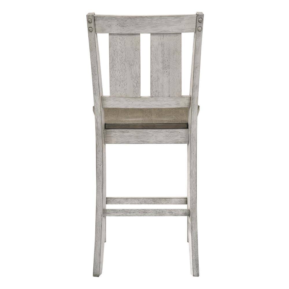 Round Dining Table with 2 Chairs - Antique White