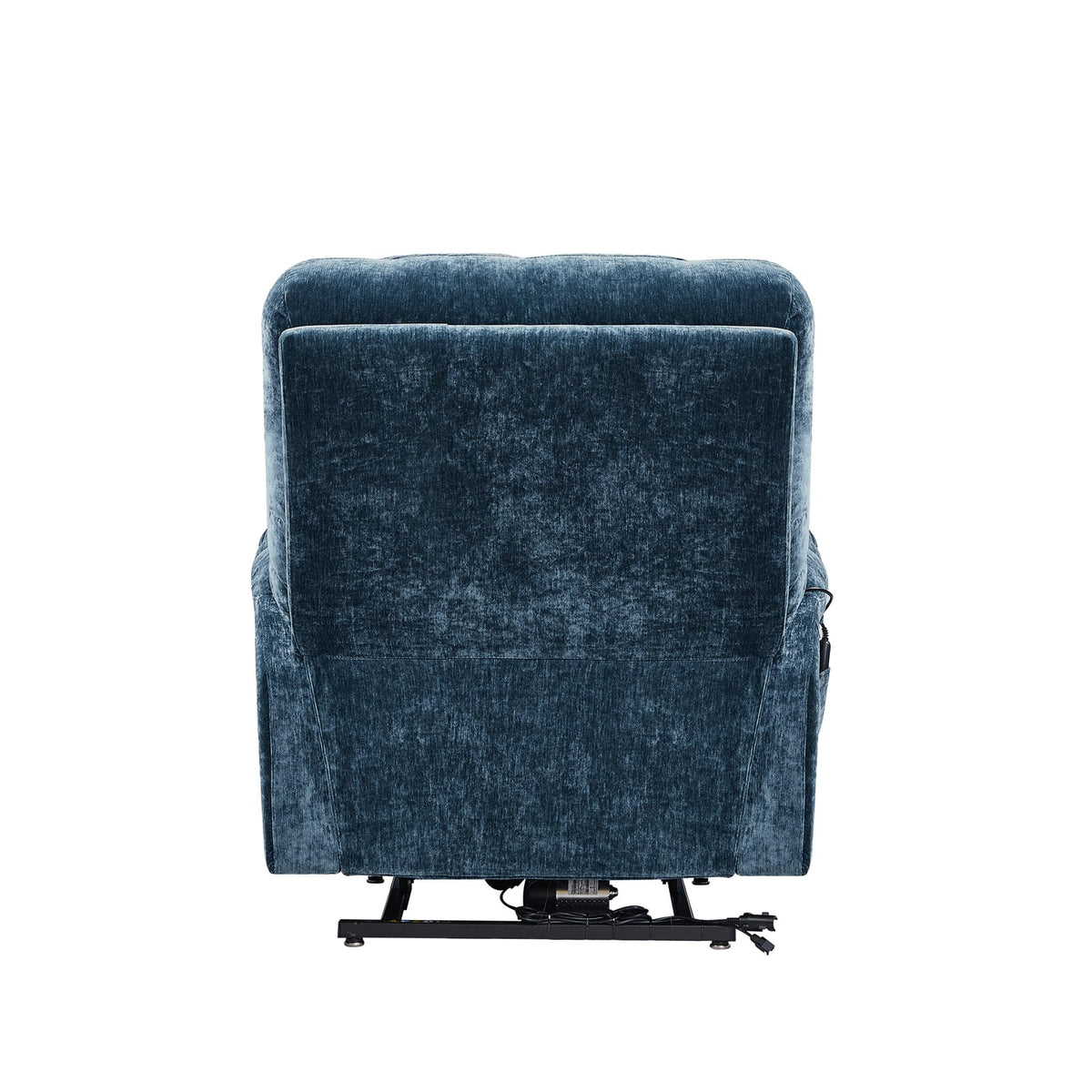 Blue Power Recliner Chair - 36" Dual OKIN Motor for Living Room