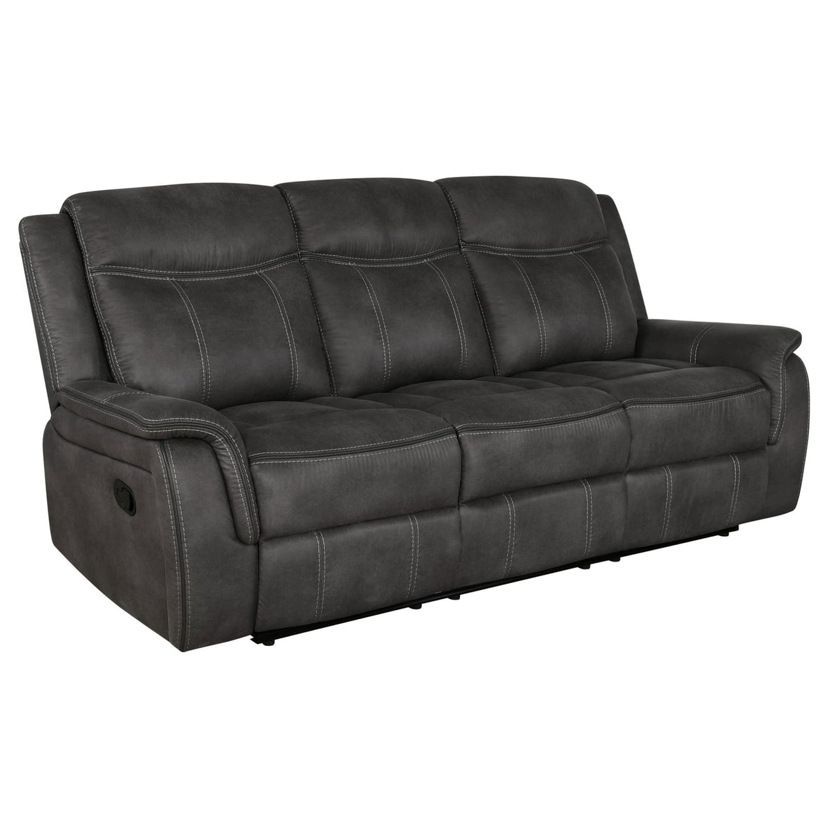 Charcoal 3-Piece Recliner Sofa Set - 84.75"