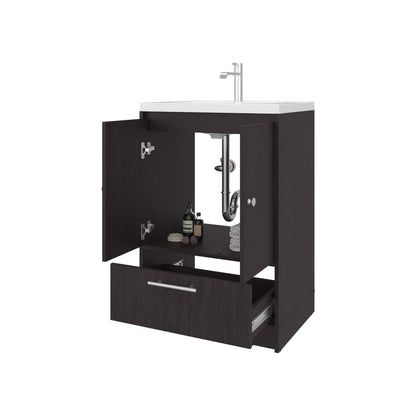 Wenge Bathroom Vanity with 2 Doors for Bathrooms