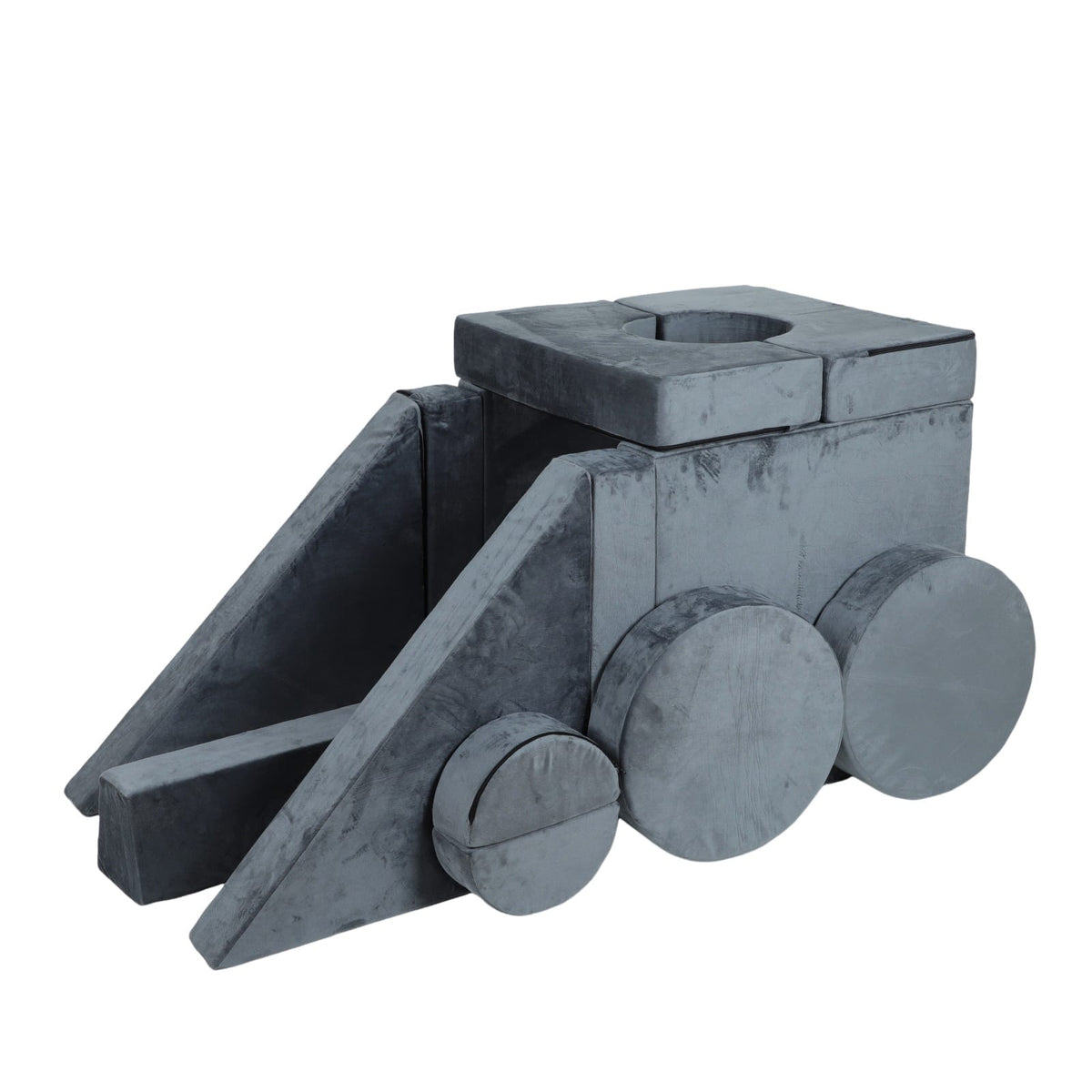 14 Piece Kids Sofa Modular Play Couch - Gray