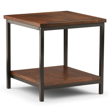 Skyler End Table - Dark Brown Storage Accent