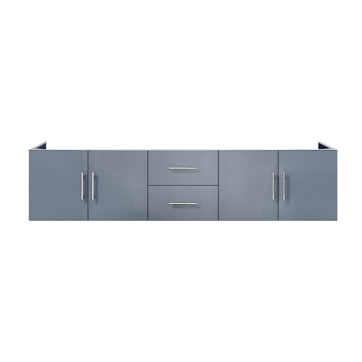 Dark Grey Double Bath Vanity - 80" W Storage Cabinet