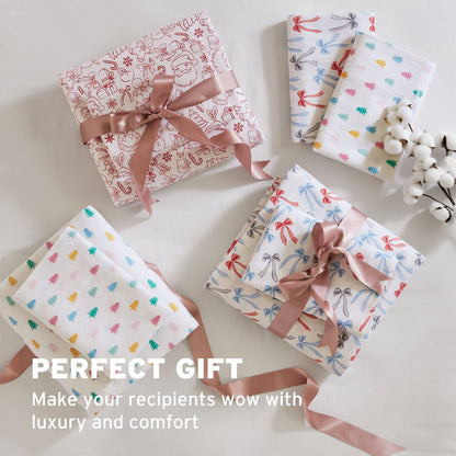 Multicolor 100% Cotton Queen Sheet Set for Soft Bedroom Comfort