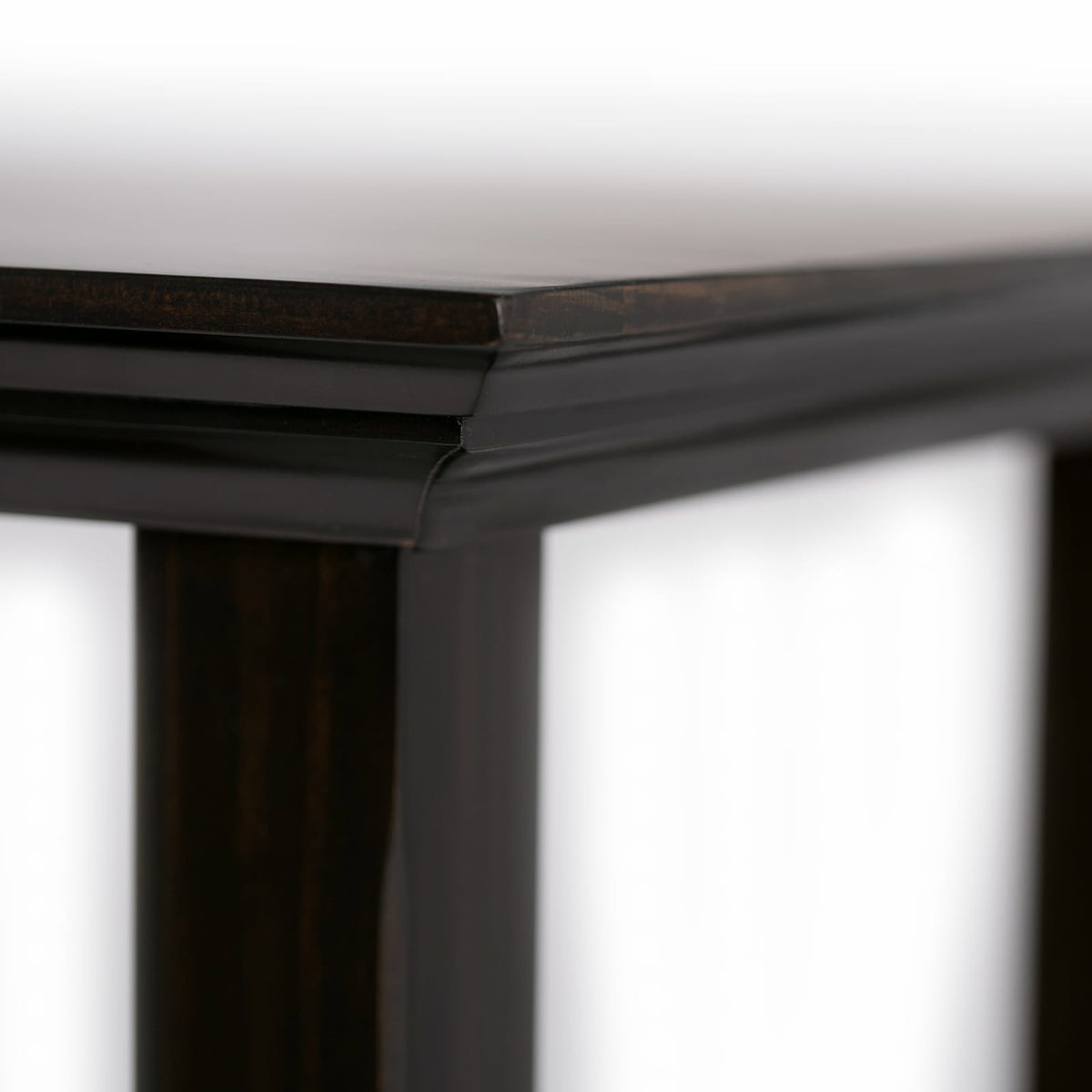 Dark Brown Wood Console Table - 48" Wide Entryway Table