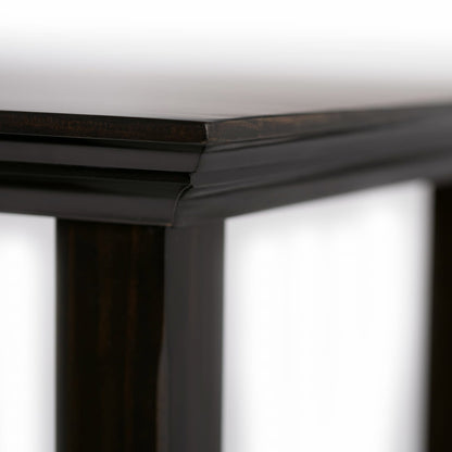 Dark Brown Wood Console Table - 48" Wide Entryway Table