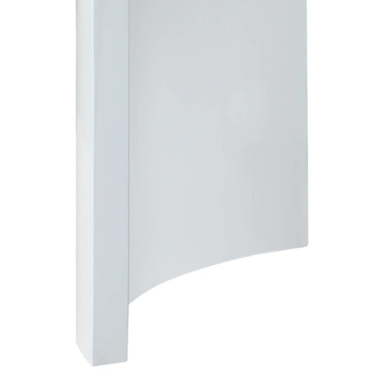 Zoma Oak & White High Gloss End Table - Sleek Modern Design