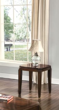 Docila 3PC Coffee & End Table Set - Walnut Finish