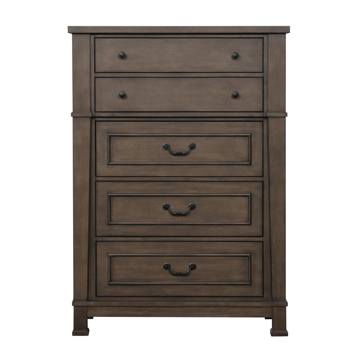 Transitional Dark Walnut Chest 1pc - Bedroom Dresser