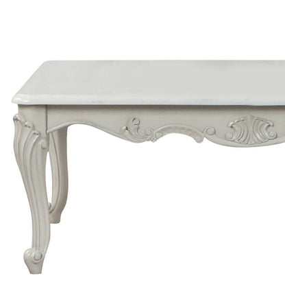 Tuscan Coffee Table - Silver Grey Wood Desk