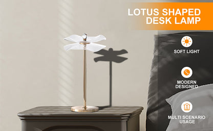 Led Acrylic Copper Gold Luminaire Table Lamp - Modern Bedroom Nightstand Desk Lamp