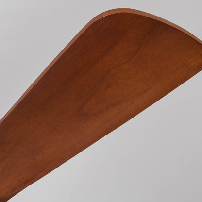 42 Inch Black Ceiling Fan with Light - Dark Walnut Blades