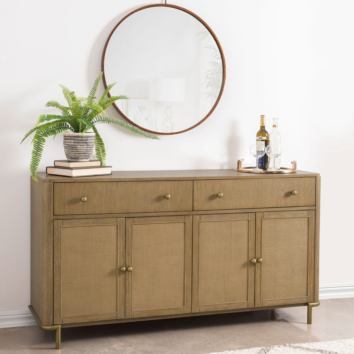 Sand Wash Coastal Sideboard - 65 Inch Dining Server