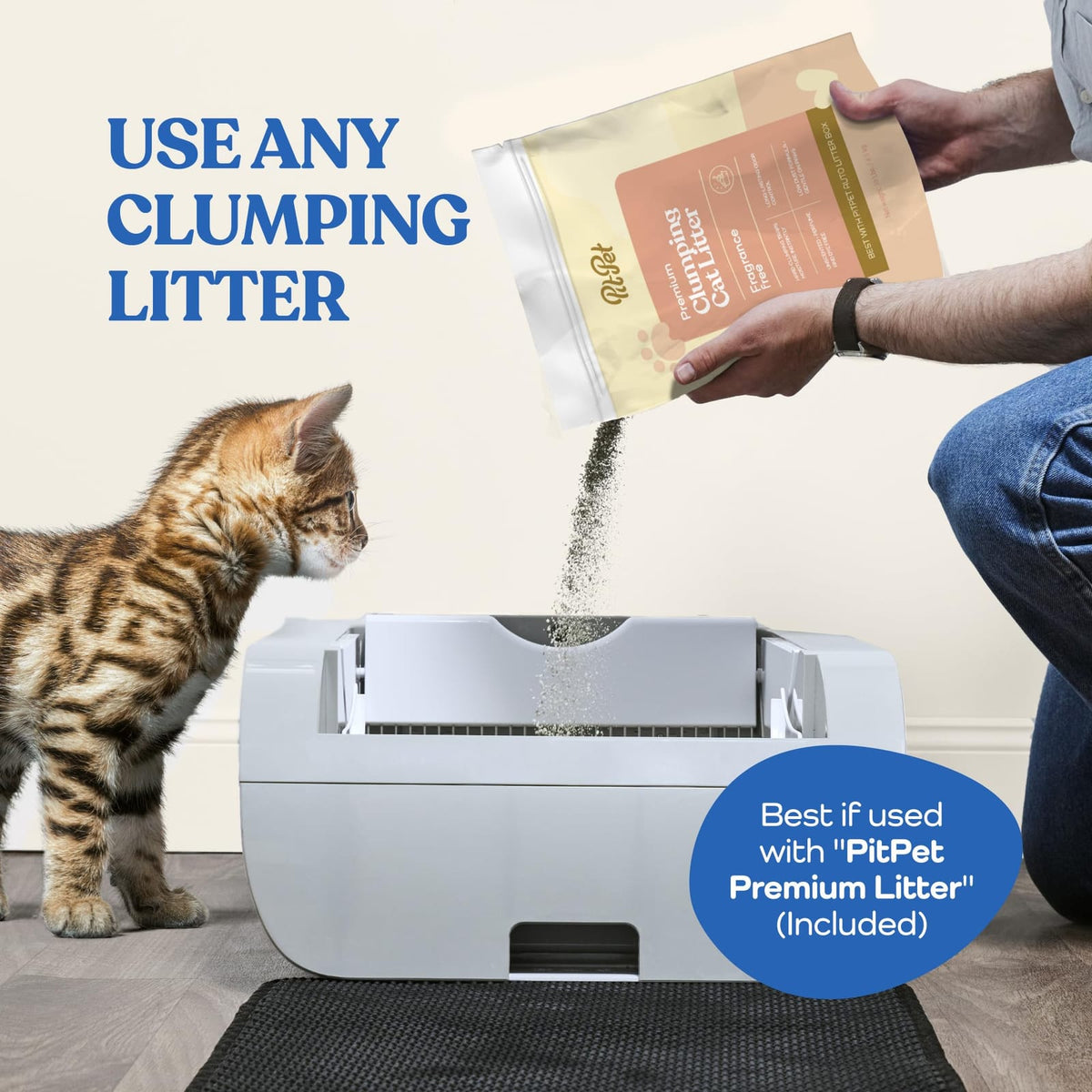 Smart Self-Cleaning Cat Litter Box with WiFi Monitoring