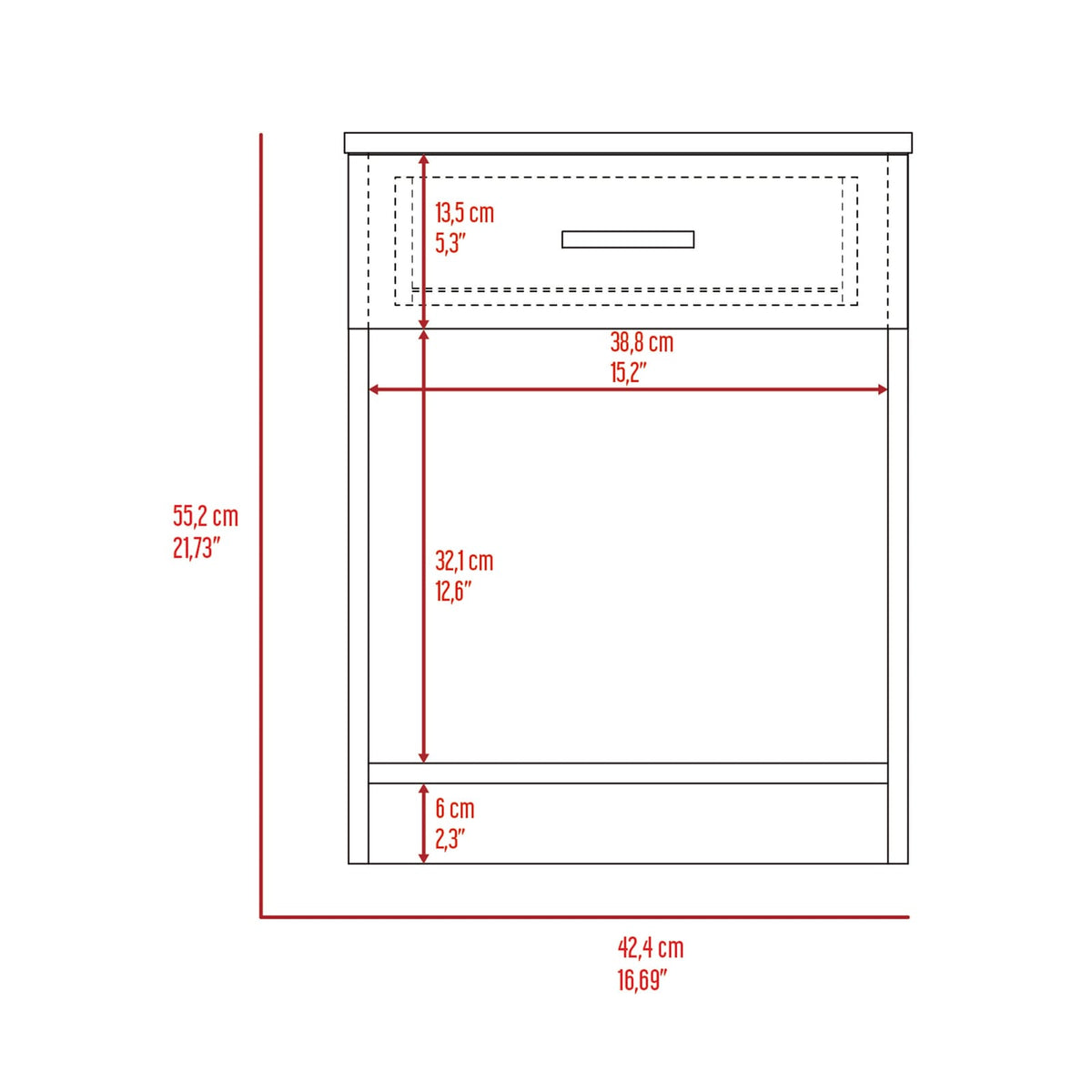 Multicolor Bathroom Storage Cabinet - 4 Shelves
