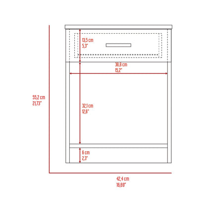 Multicolor Bathroom Storage Cabinet - 4 Shelves