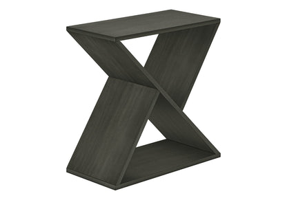 Accent Table - Dark Green MDF Side Table, Narrow Storage for Living Room