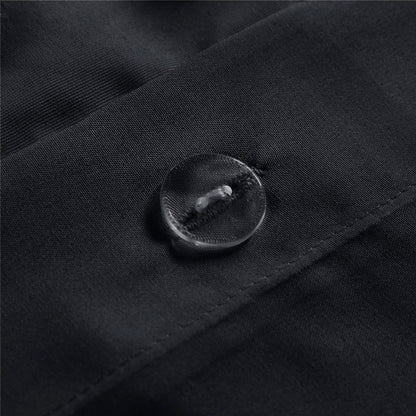 Black Clip Jacquard Duvet Cover Set - Full/Queen