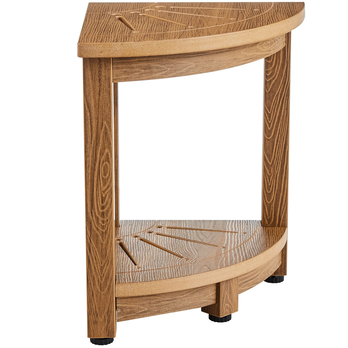 Teak Corner Shower Bench - Waterproof & Durable Storage Stool