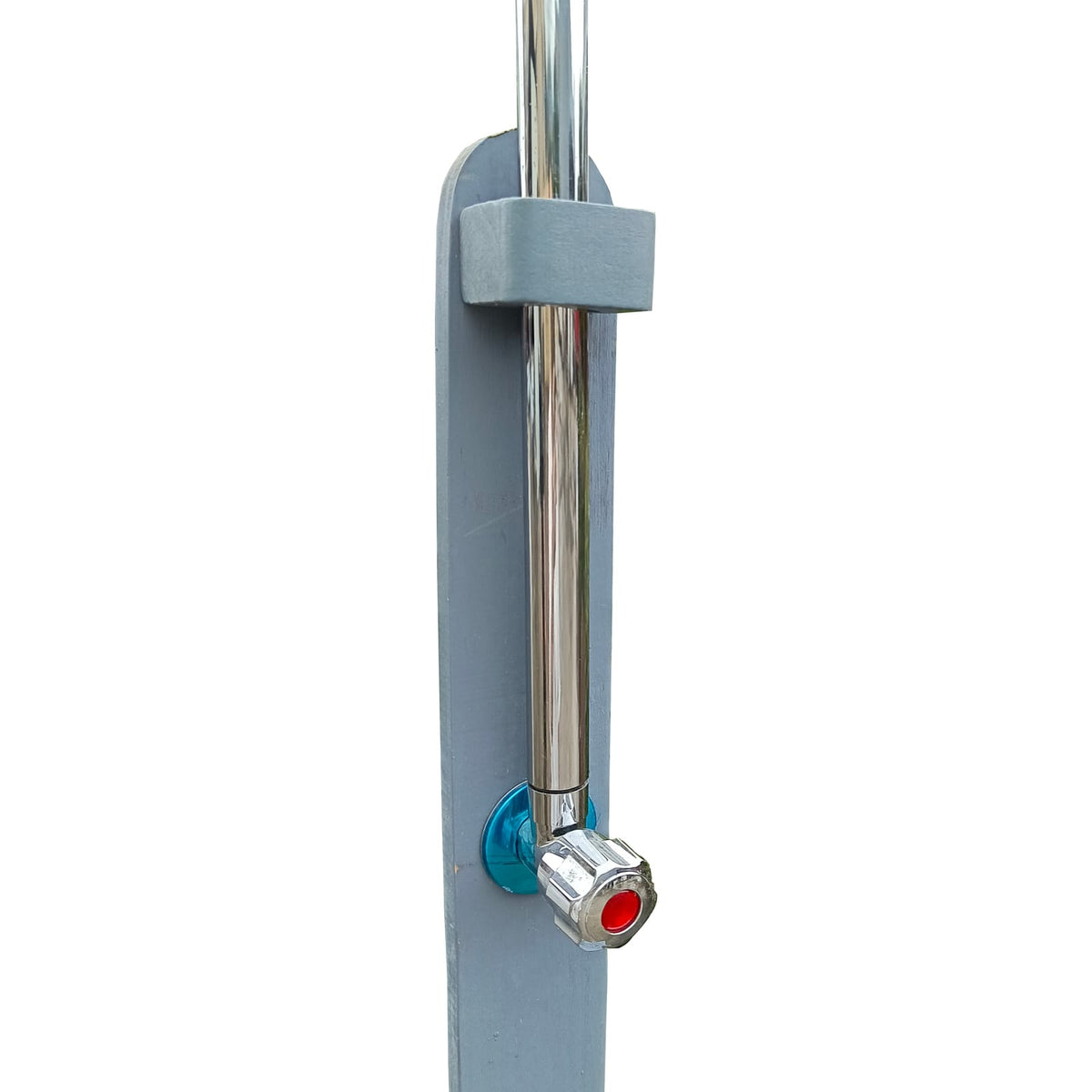 Outdoor Garden Pool Shower - Gray Solid Wood