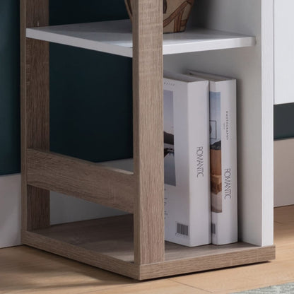 White Particle Board Kitchen Storage Cabinet with Shelves