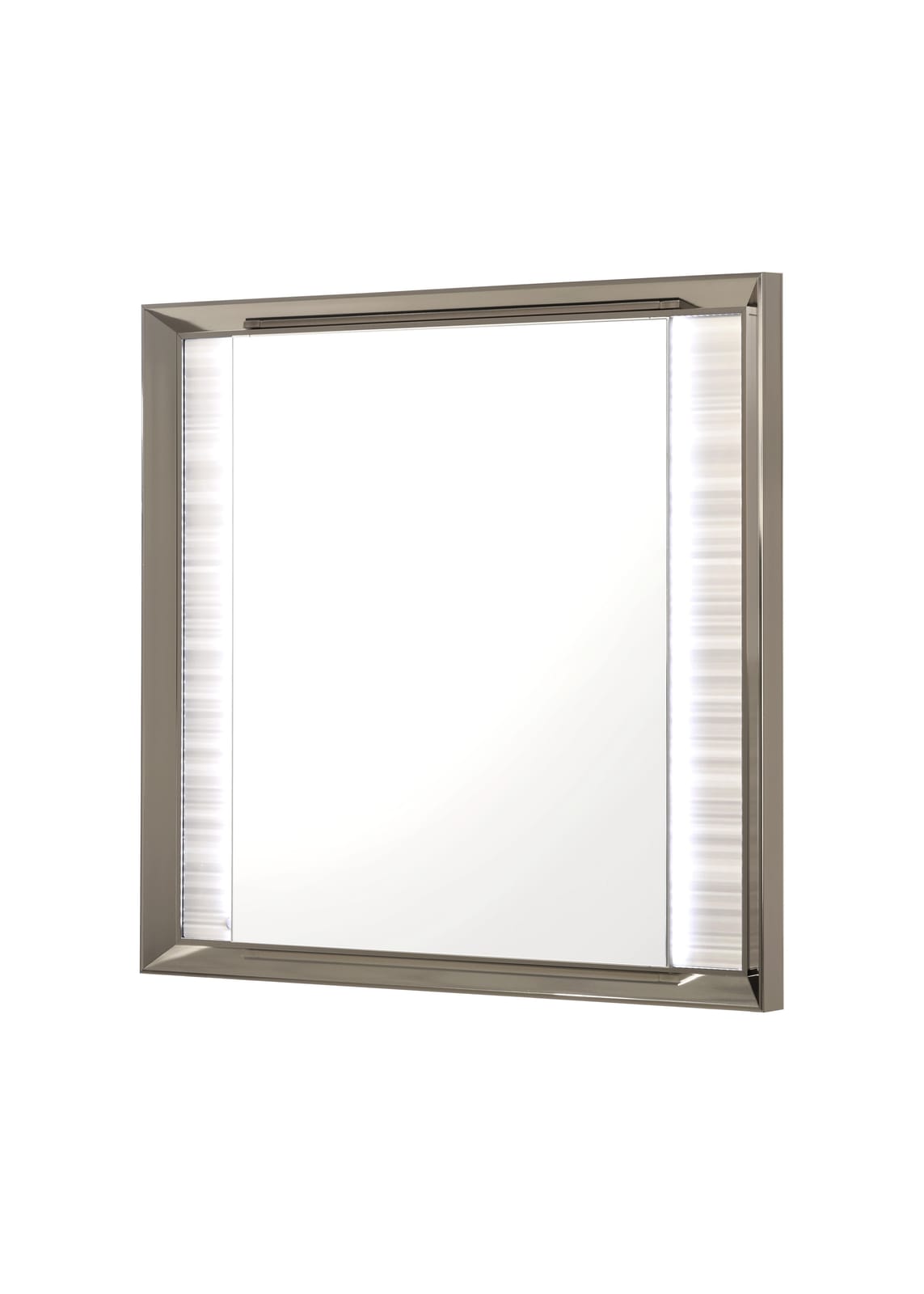 STAR WHITE MIRROR WITH LED - Modern Vanity Mirror with Storage