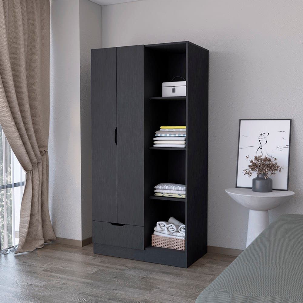 Dover Armoire - Black: Bedroom Storage Solution