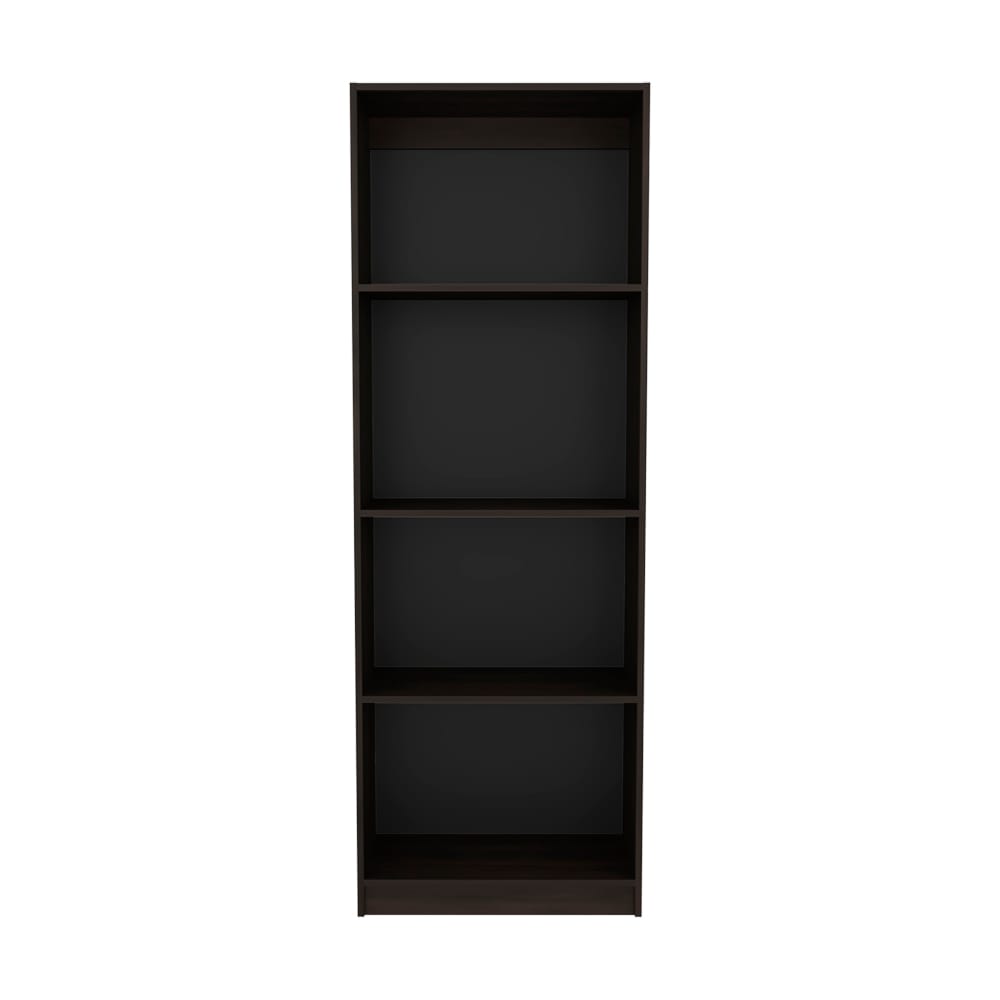 Bookcase Benzoni Nova - Stained Walnut Bookcase, 54" Wide Display Shelf
