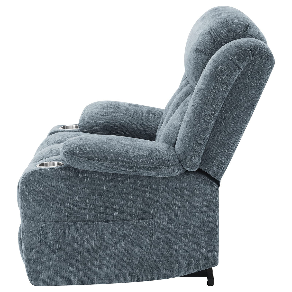 Beca Slate Blue Upholstered Power Lift Recliner - Comfortable & Convenient