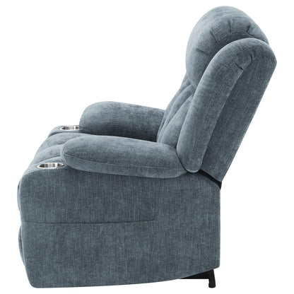 Beca Slate Blue Upholstered Power Lift Recliner - Comfortable & Convenient