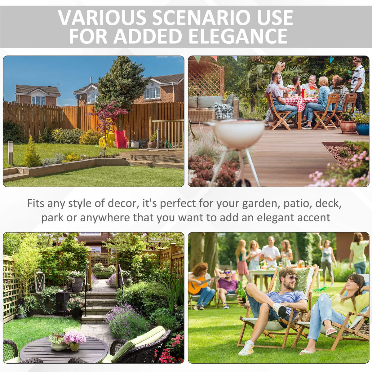 White Porcelain Garden Stool for Patio Deck or Poolside Seating