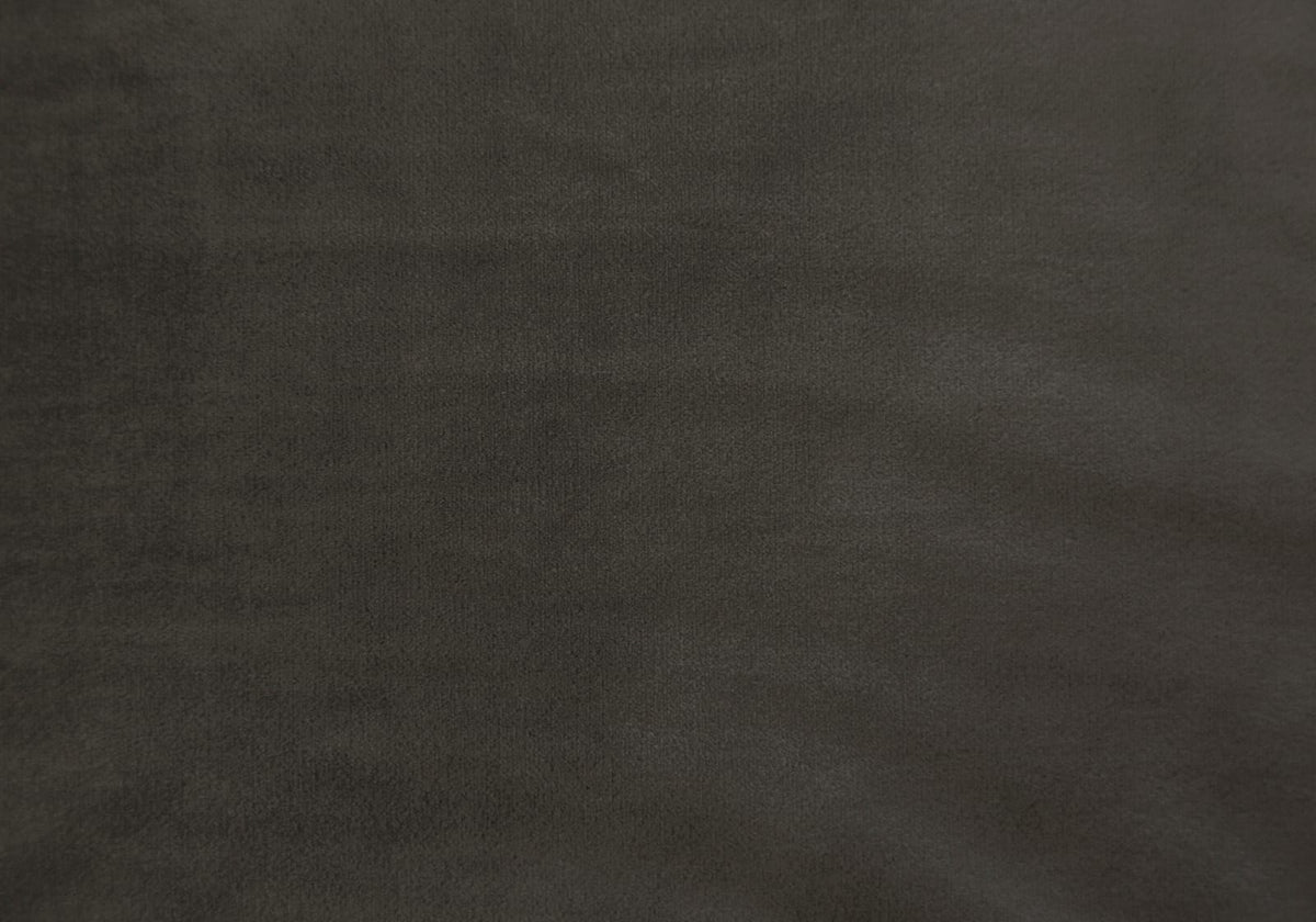 Grey Velvet Room Darkening Curtain Panels for Bedroom or Guest Room