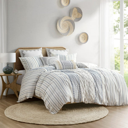 King Cotton Aztec Print Duvet Cover Set Multicolor