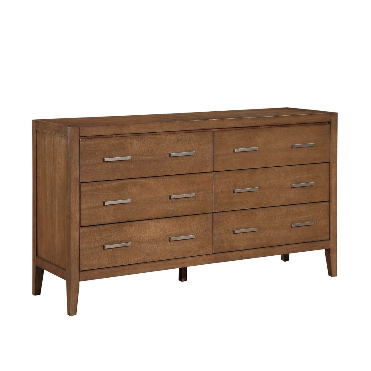 Light Brown 6-Drawer Dresser - Bedroom Furniture