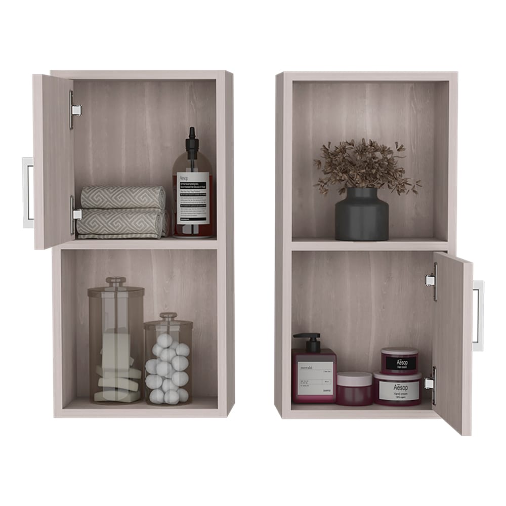 Multicolor Engineered Wood Bathroom Medicine Cabinet Set