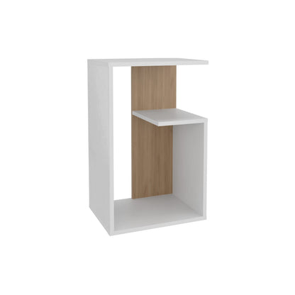Multicolor MDF Side Table with Storage for Modern Living Room