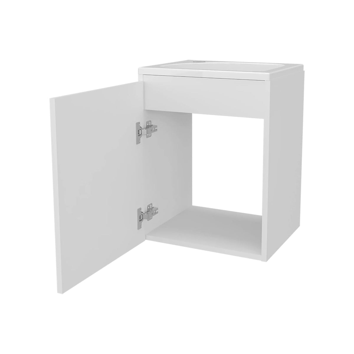 White Bathroom Vanity - Storage & Sink