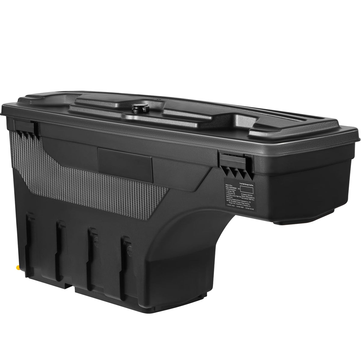 Lockable Truck Bed Toolbox - 6.6 Gallon ABS Storage Box
