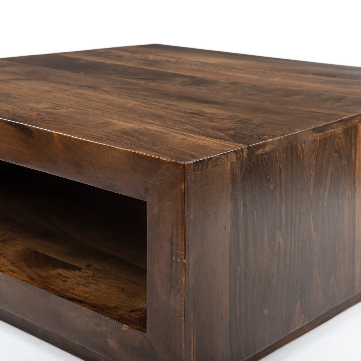 Brown Solid Wood Coffee Table - 14.96 x 37.40