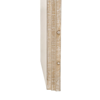 TREXM Retro Console Table - Natural Wood Wash, 2 Drawers